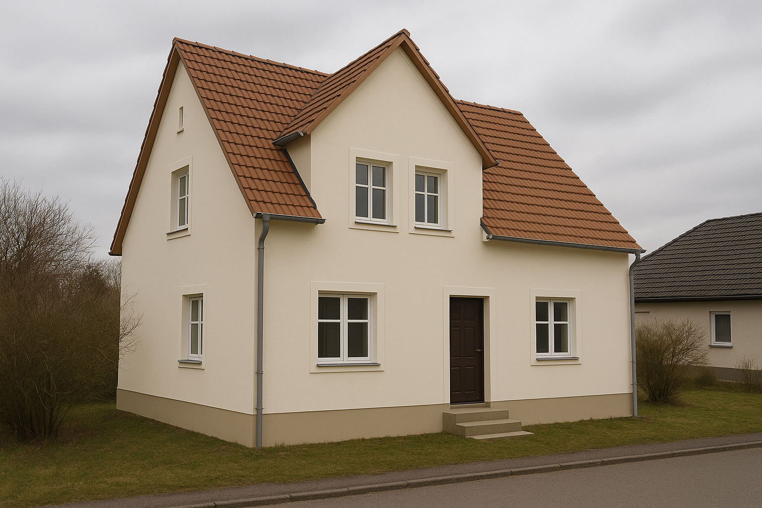 Haus nach der Malerarbeiten