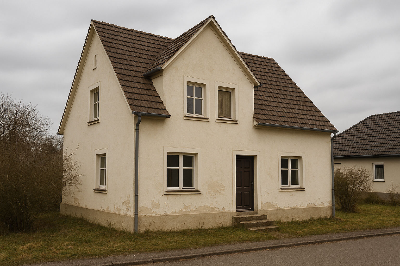 Haus vor der Malerarbeiten